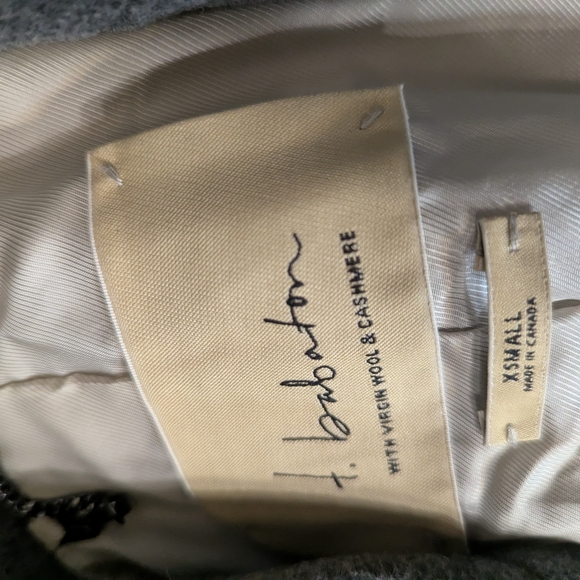 NWOT Aritzia Babaton Stedman Gray Wool and Cashmere Blend Coat XS - Picture 3 of 5